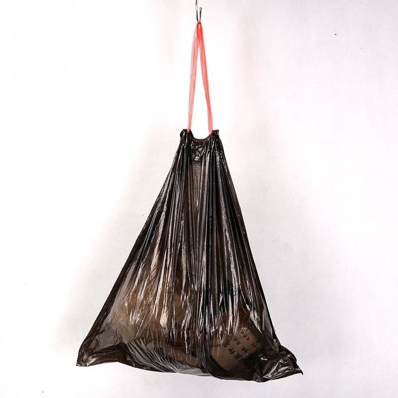 Sac à ordures en plastique jetable à corde de couleur pour les besoins de l'organisation du ménage