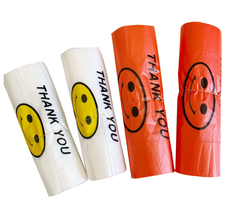 Sac en plastique T-shirt sac de magasinage Fabriqué par avec 5-100 mic Épaisseur HDPE/LDPE/LLDPE