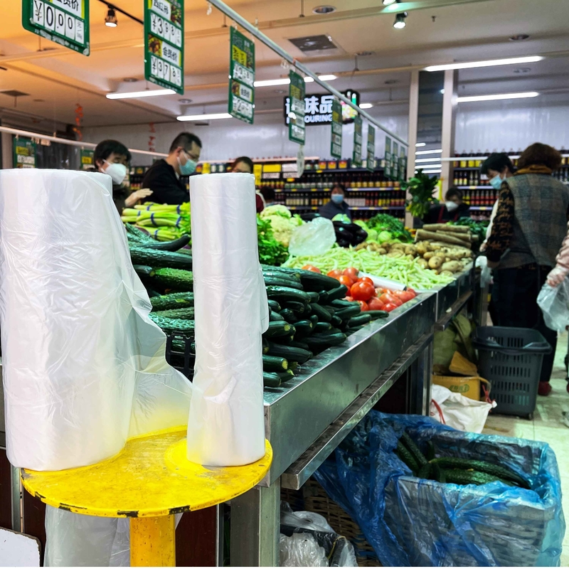 Sacs d'emballage alimentaire en plastique HDPE de couleur personnalisée