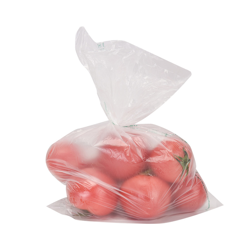Sac d'emballage alimentaire transparent en rouleau avec matériau biodégradable en PEHD et épaisseur 5-100 mic