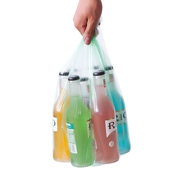 Sacs à ordures en plastique sur rouleau pour la structure du matériau HDPE/LDPE