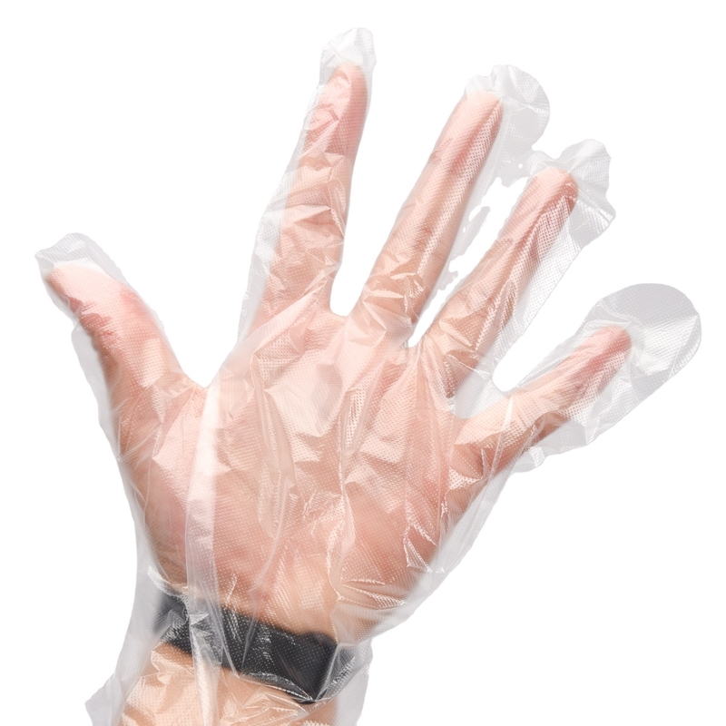 Des gants en plastique jetables de taille personnalisée pour la cuisine et la manipulation des aliments essentiels en hiver
