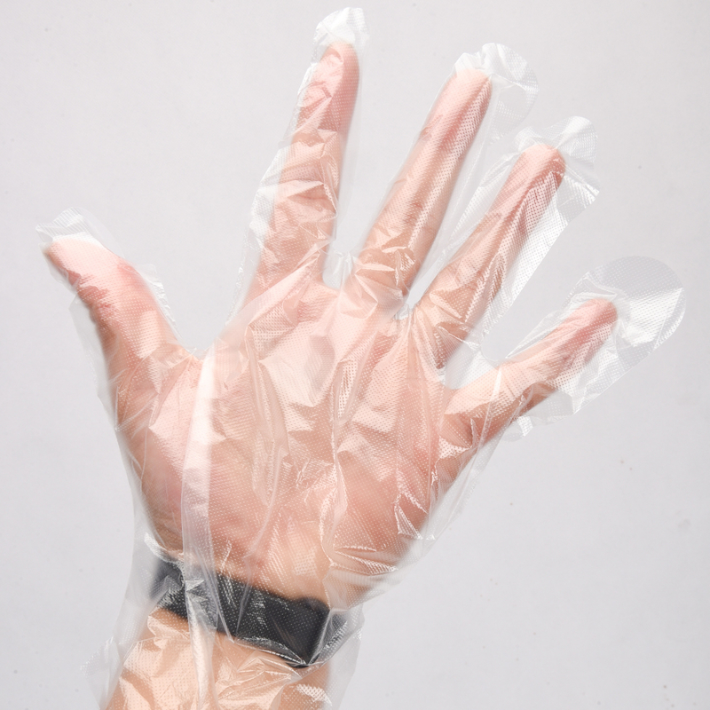 Gants HDPE d'épaisseur moyenne pour nettoyage à usage unique sans fuite