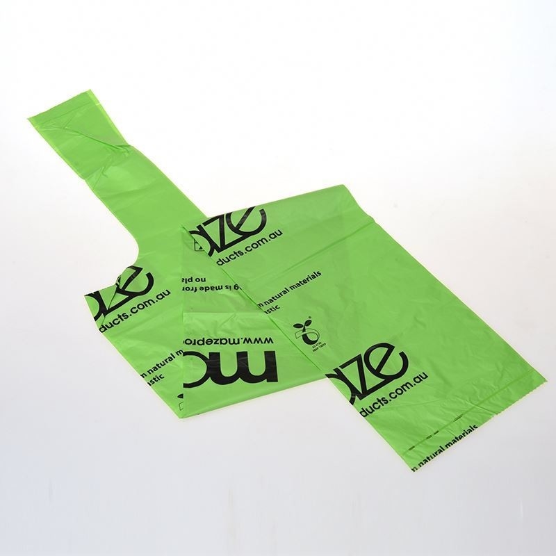 T-shirt à poignée de logo d'impression Flexo Emballage en taille personnalisée pour les produits