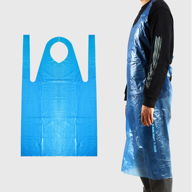 Tablier en PE imperméable et anti-tache pour le barbecue à la marmite dans la cuisine à domicile