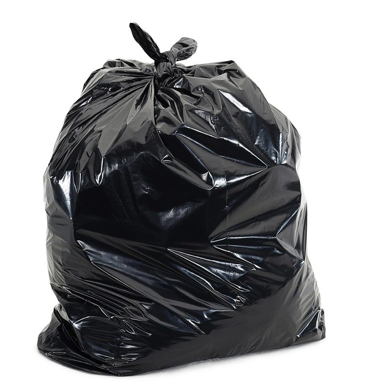 Verte ou personnalisée Couleur Noir Sac à ordures en plastique sur rouleau d'épaisseur 5-80 mic