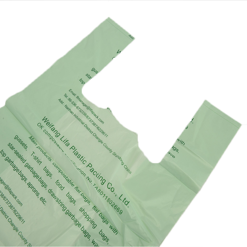 Logo personnalisé PP Amidon de maïs Biodégradable Fruits clairs et légumes Produire des sacs sur rouleau