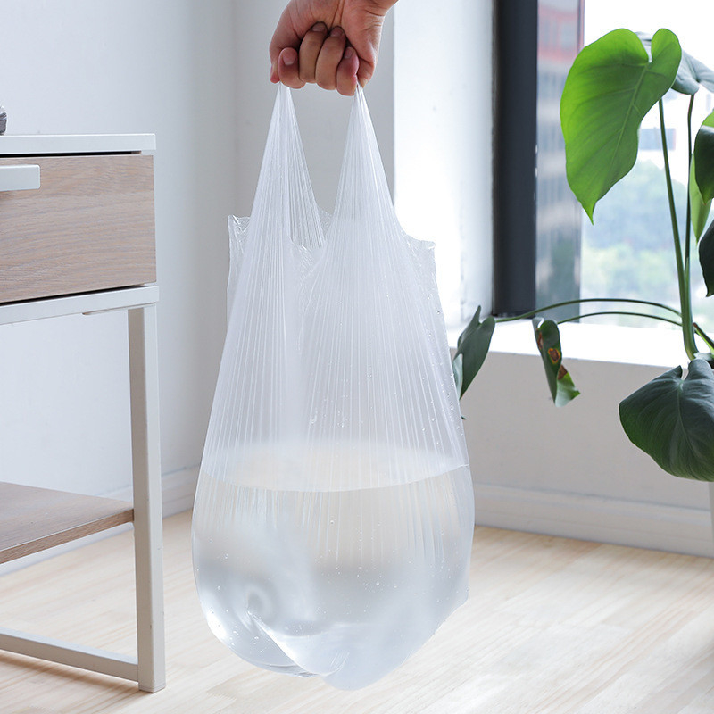 Sac à poignée carré au fond pour les supermarchés écologiques