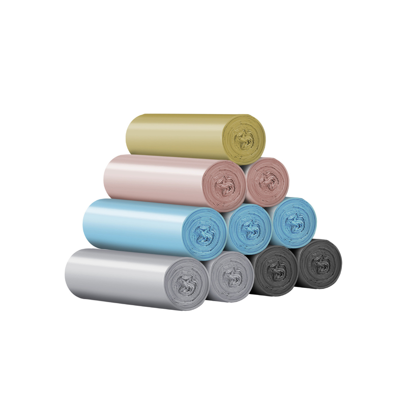 Sacs à ordures pour phoques d'étoiles de taille personnalisée de 13 gallons ou de toute autre taille HDPE/LDPE/LLDPE en noir
