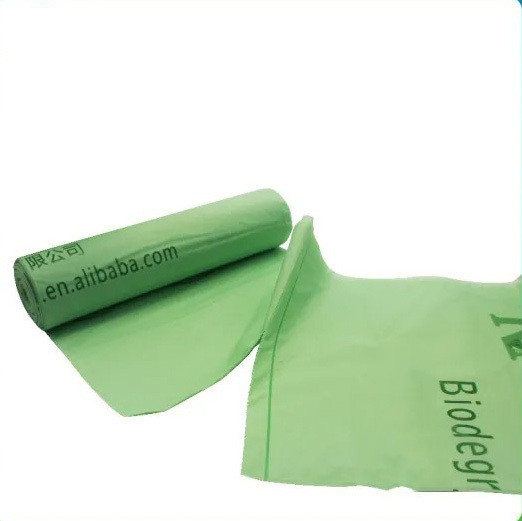 Sacs à ordures en plastique à base de fécule de maïs biodégradable à 100% pour les besoins quotidiens
