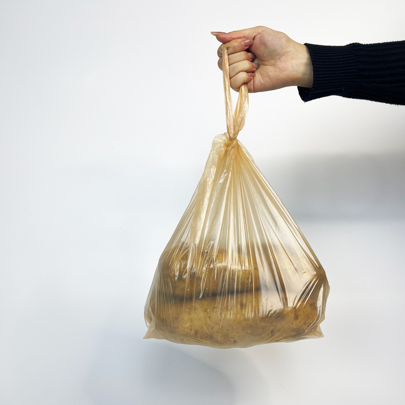 Sac perforé respirant pour fruits et légumes, sac en plastique épaissi en blanc transparent