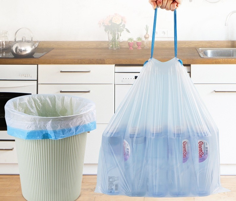 Commande personnalisée acceptée 13 gallons HDPE/LDPE/LLDPE sac à ordures en plastique pour les besoins personnalisés