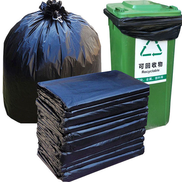 Taille personnalisée plié individuellement HDPE plastique nettoyage entrepreneur sac à ordures d'emballage