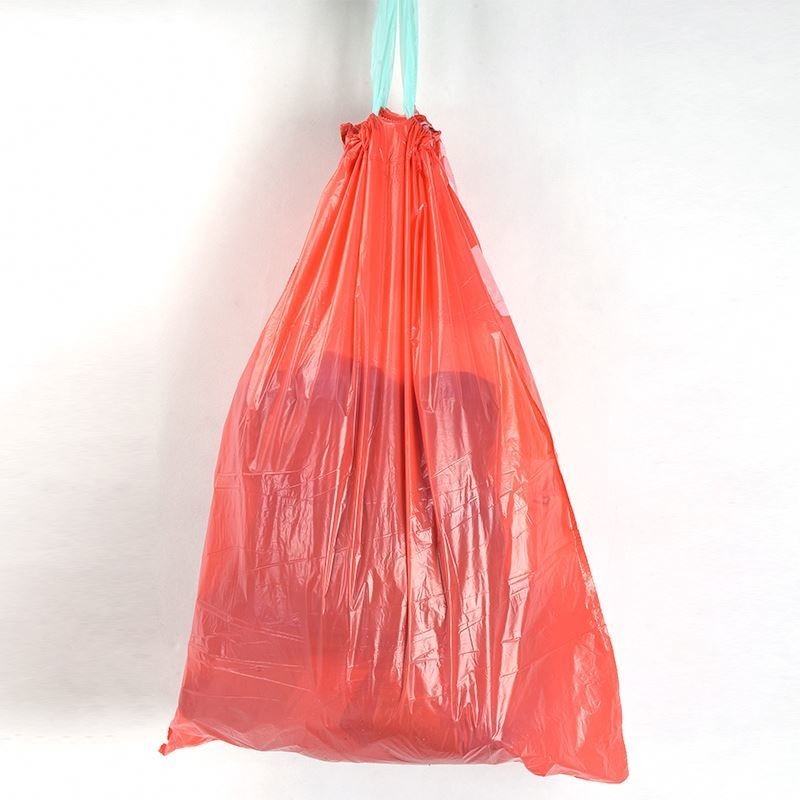 Sac à rouleaux de déchets en PEHD avec corde de traction et certificat OK compost pour la gestion des déchets