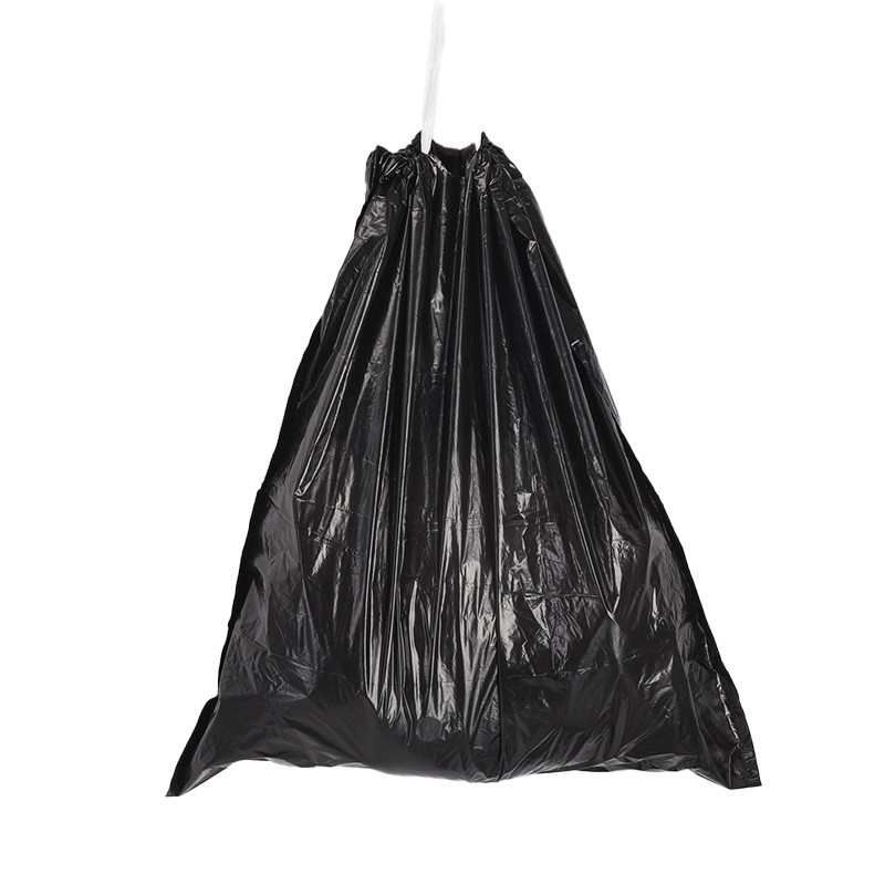HDPE 15 pcs rouleaux commande directe clair haute cuisine corde à tirer nettoyage sac à ordures plastique